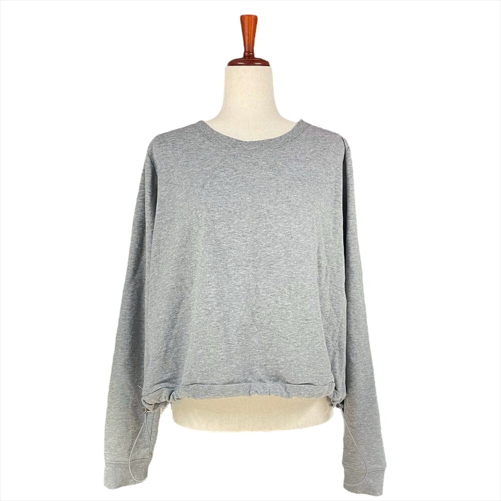 TORRID Fleece Bungee Cropped Sweatshirt in Heather Gray Size 1X (14-16)